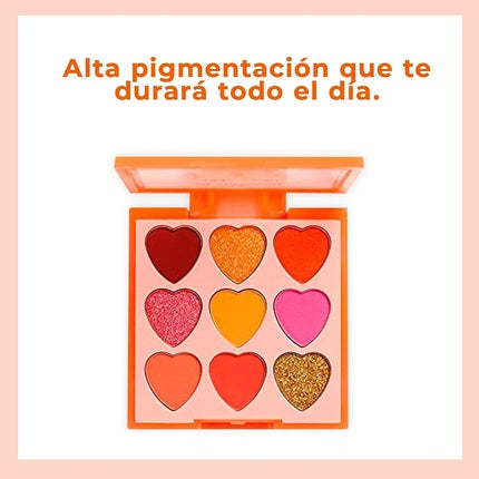 I Heart Revolution Heartbreakers Eyeshadow Palette 9 Fiery