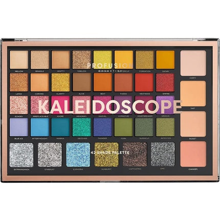 Profusion Cosmetics Kaleidoscope 42 Shade Palette Bright Colors Matte and Shimmer