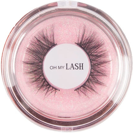 OH MY LASH Black Faux Mink False Strip Eyelashes in Rose Gold Reusable Lashes Case Individual Soulmate