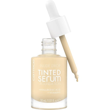 Catrice Nude Drop Tinted Serum Foundation Lightweight Hydrating Buildable Coverage 1.01 Fl Oz