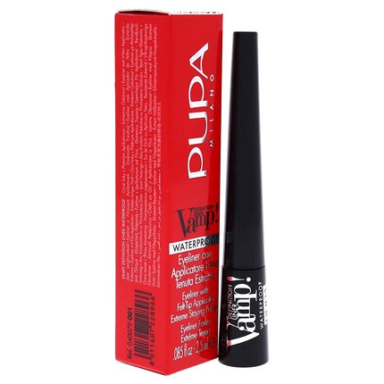 Pupa Vamp! Definition Waterproof Liner 001 Glossy Black