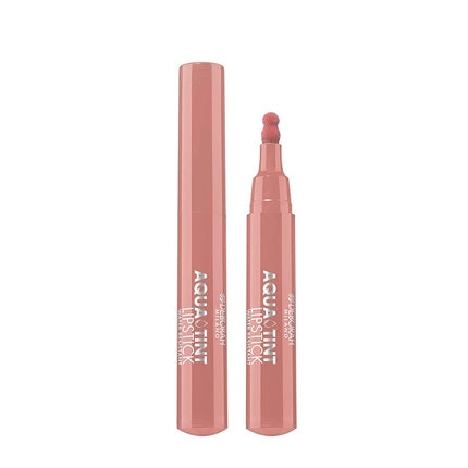 Deborah Milano Aqua Tint Lipstick with Aloe Vera Long Lasting No. 01 Terracotta Waterproof Moisturizing and Glossy Soft and Satin Lips 2.5g