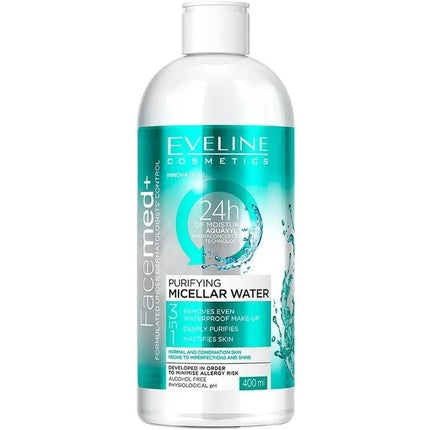 Eveline Face Med+ Hyaluronic Make-Up Remover for Oily and Combination Skin 400ml