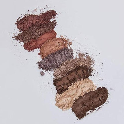 Nature Muse Eyeshadow Palette 9 Shades of Satin and Matte Nude - Built-in Mirror - Flatters all Skin Tones - Vegan - Natural Formula