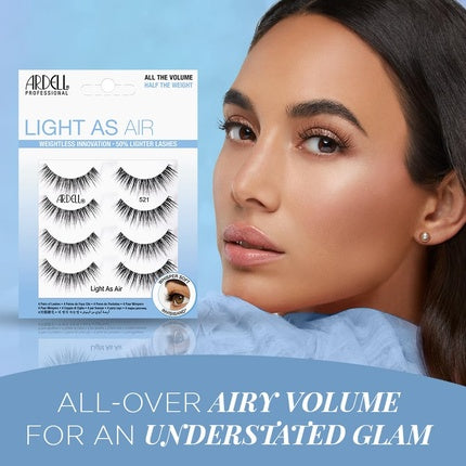 Ardell Light As Air 521 Lashes - Pack of 4