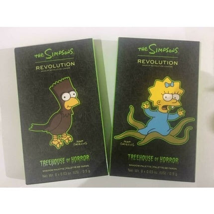 Revolution X Simpsons Treehouse of Terror Eyeshadow Palette - New, Packaged, and Sealed