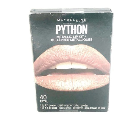 Maybelline Python Metallic Lip Kit Fatal 40 Brown & Bronze