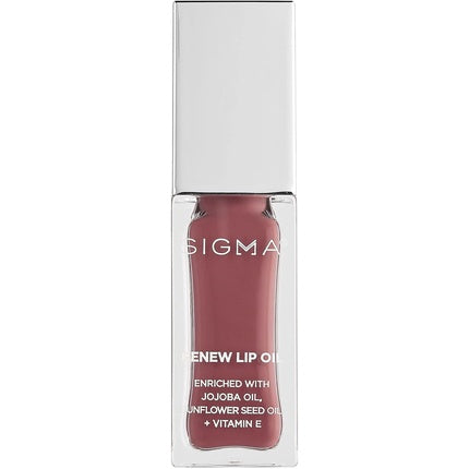 Sigma Beauty Renew Lip Oil Berry Muave Sheen Nourishing Non Sticky Lip Oil with Subtle Sheen Paraben Free Lip Gloss All Heart