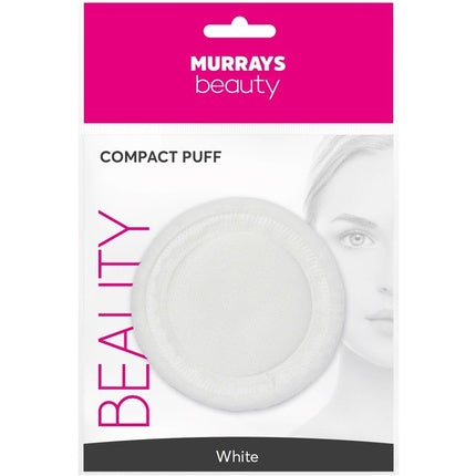 Murrays Manicure Compact Puff White 6 cm