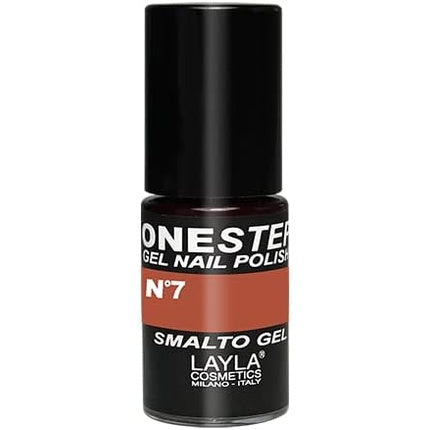 Layla Cosmetics One Step Gel Nail Polish Red Stone Number 7