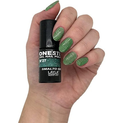 LAYLA COSMETICS One Step Gel Nail Polish Lux Grass Number 27