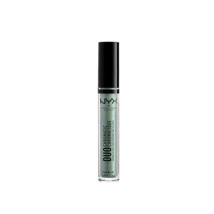 NYX Professional Makeup Duo Chromatic Lip Gloss Foam Party Pistachio with Gold/Pink Pearl
