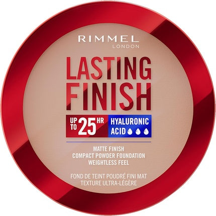 Rimmel Lasting Finish 25 HR Compact Foundation 003 Sesame Matte Buildable Coverage Powder-to-Cream Anti-Pollution Shields SPF 20 Hyaluronic Acid Waterproof Hides Imperfections