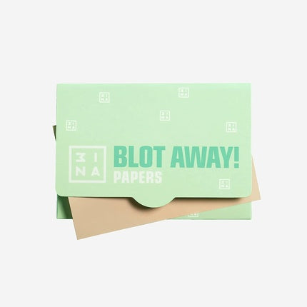 3INA MAKEUP Vegan The Blot Away! Papers Mattifying Blotting Papers 50 Sheets White Travel Size