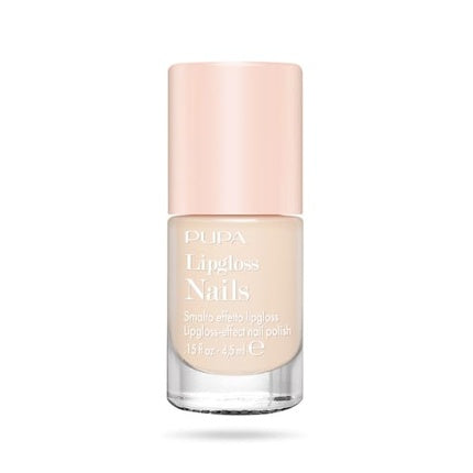 Pupa Nail Polish with Lip Gloss Effect 4.5ml 007 Ivory Cream