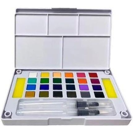 Alex Bog Watercolor Paint Set Pocketbox Artist 26 Pieces Multicolored