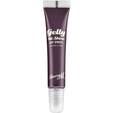 Barry M Gelly Hi Shine Lip Vinyl Gloss Wandering Deep Purple Glossy Finish