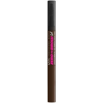 NYX Professional Makeup Longwear Vegan Tinted Liquid Eyebrow Gel Zero to Brow 07 Espresso 1ml
