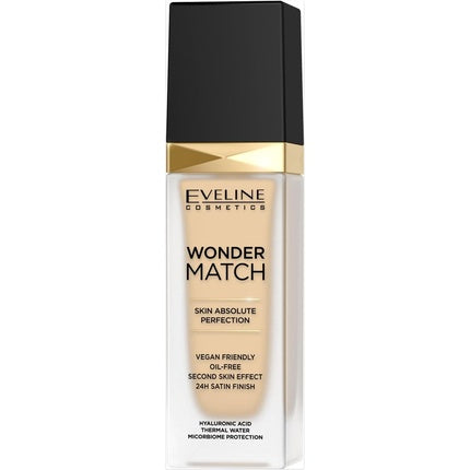Eveline Wonder Match Luxury Foundation Adapting 05 Light Porcelain 30ml