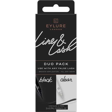 Eylure Line and Lash DUO Kit Black and Clear Lash Glue