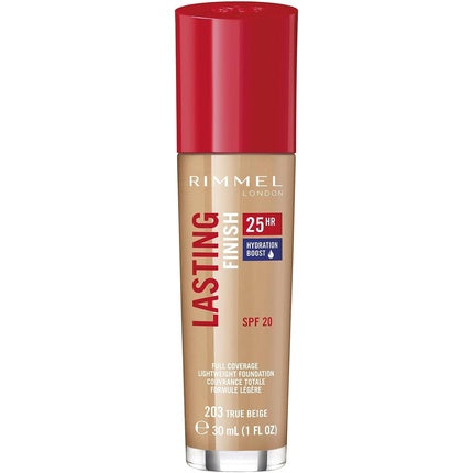 Rimmel Lasting Finish Foundation 203 True Beige 30ml