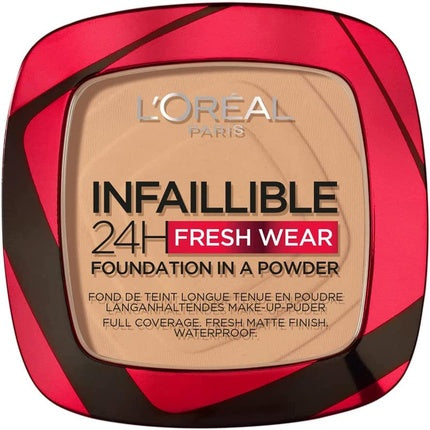 L'Oréal Paris Infallible 24H Fresh Wear Powder Foundation Full Coverage 250 Radiant Sand