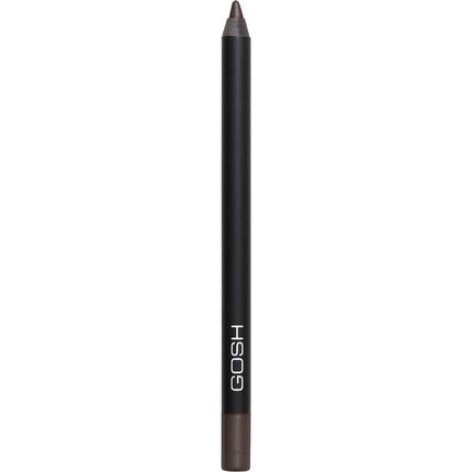GOSH Velvet Touch Waterproof Eyeliner & Kajal Soft Creamy Eye Pencil Highly Pigmented Longlasting Vitamin E Jojoba Oil Vegan Perfume-free 017 Rebellious Brown