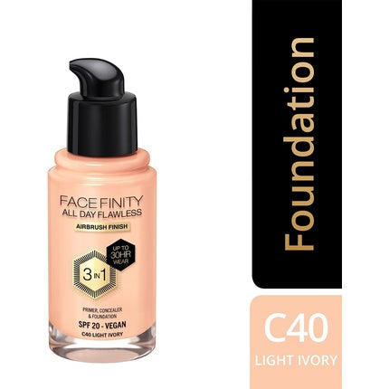 Max Factor Facefinity All Day Flawless Light Ivory Foundation SPF20 30ml