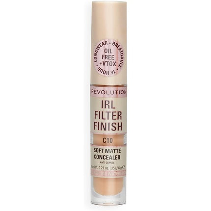 Makeup Revolution IRL Filter Finish Concealer Medium to Full Coverage C10 6g