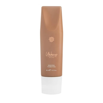 Wakeup Cosmetics Sensorial Fluid Foundation Light Fluid Foundation with Fresh and Pleasant Texture Color NC44 Caramel 30g