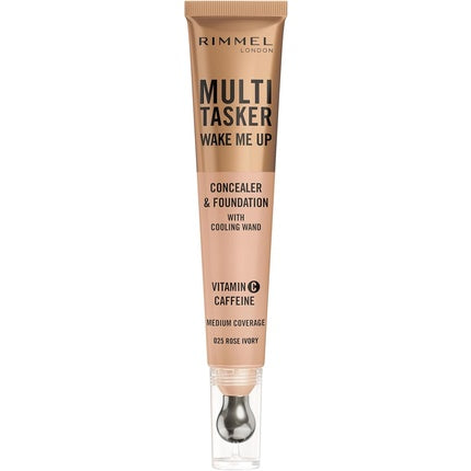 Rimmel Multi-Tasker Wake Me Up Foundation And Concealer With Brightening Effect 025 Rose Ivory 20ml