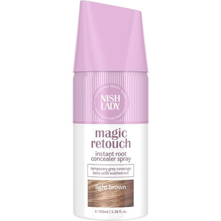 Nishlady Magic Retouch Sprays for Women Light Brown 100ml Instant Root Concealer Spray Root Touch Up